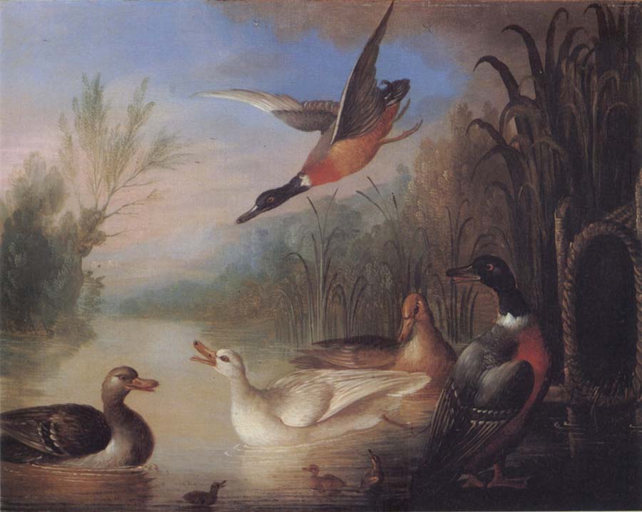 Waterfowl in a Landscape